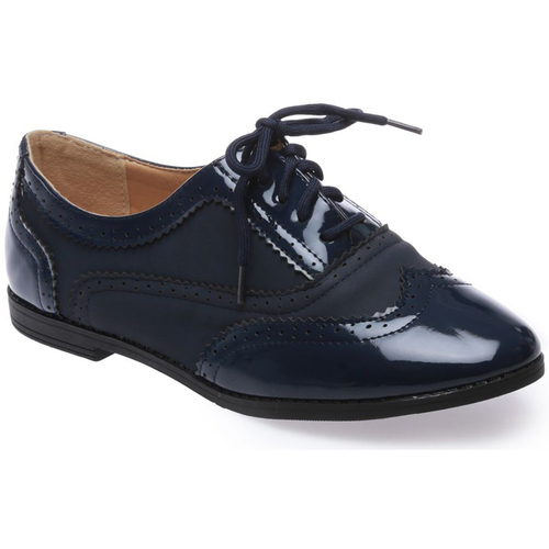 Cipők Női Oxford cipők La Modeuse 16293_P36760 Kék