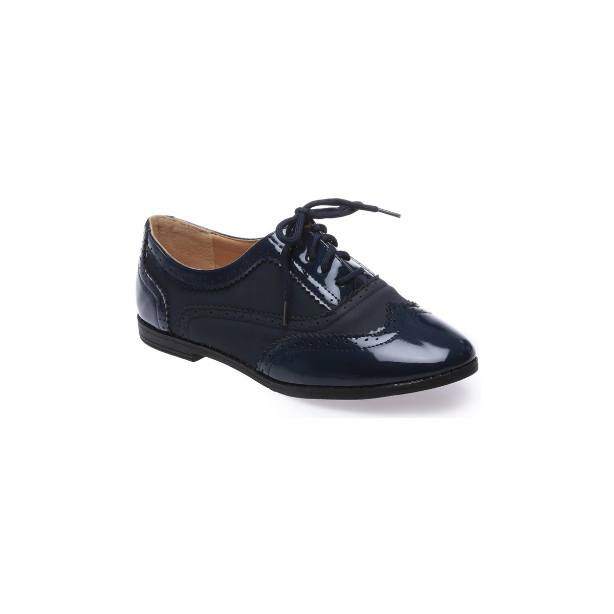 Cipők Női Oxford cipők La Modeuse 16293_P36760 Kék
