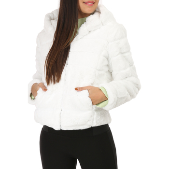 Ruhák Női Kabátok La Modeuse 18528_P52419 Fehér