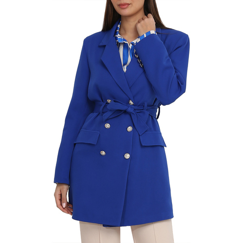 Ruhák Női Kabátok / Blézerek La Modeuse 21416_P60438 Kék
