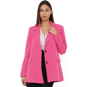 Ruhák Női Kabátok / Blézerek La Modeuse 21436_P60489 Rózsaszín