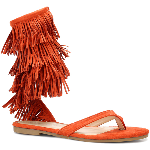 Cipők Női Szandálok / Saruk La Modeuse 63261_P143789 Narancssárga