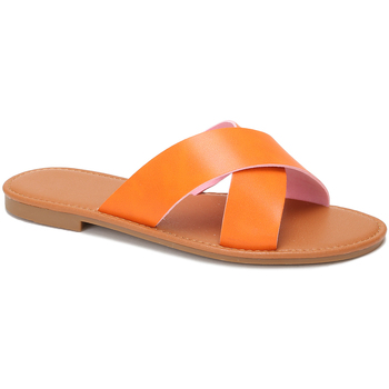 Cipők Női Lábujjközös papucsok La Modeuse 63340_P144049 Narancssárga