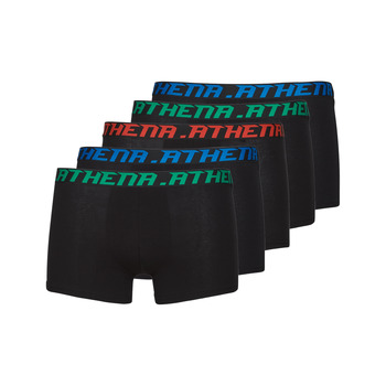 Fehérnemű Férfi Boxerek Athena BASIC COTON X5 Fekete 