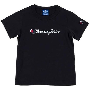 Ruhák Gyerek Rövid ujjú pólók Champion Crewneck Tshirt Fekete 