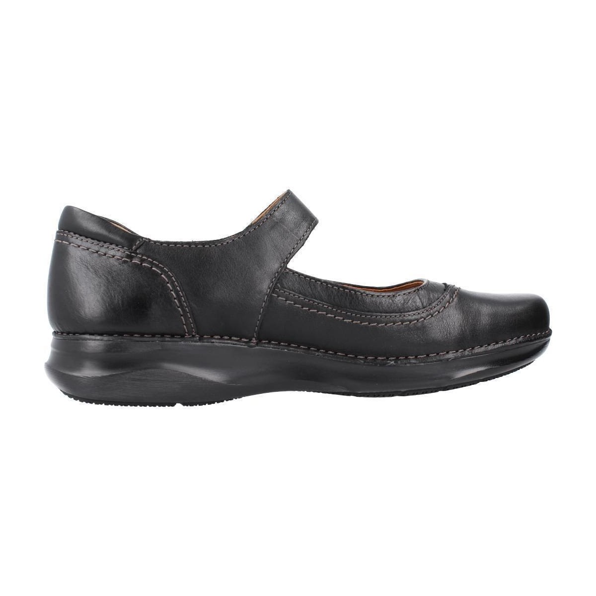 Cipők Női Oxford cipők & Bokacipők Clarks APPLEY WALK Fekete 