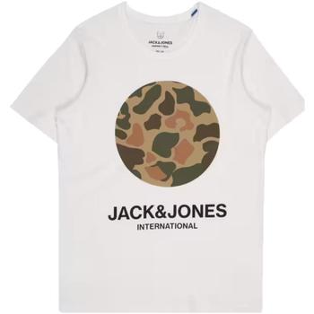 Ruhák Fiú Rövid ujjú pólók Jack & Jones  Fehér