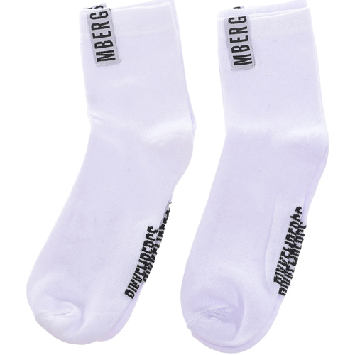 Fehérnemű Férfi High socks Bikkembergs BK055-WHITE Fehér
