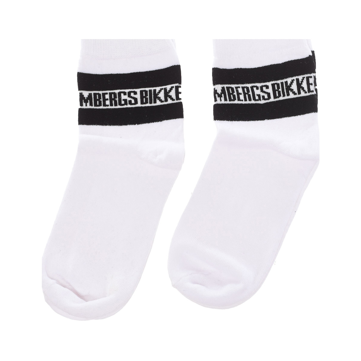 Fehérnemű Férfi High socks Bikkembergs BK070-WHITE-BLACK Sokszínű