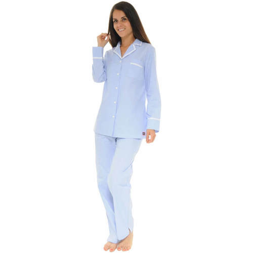 Ruhák Női Pizsamák / Hálóingek Le Pyjama Français STEPHANOISE Kék