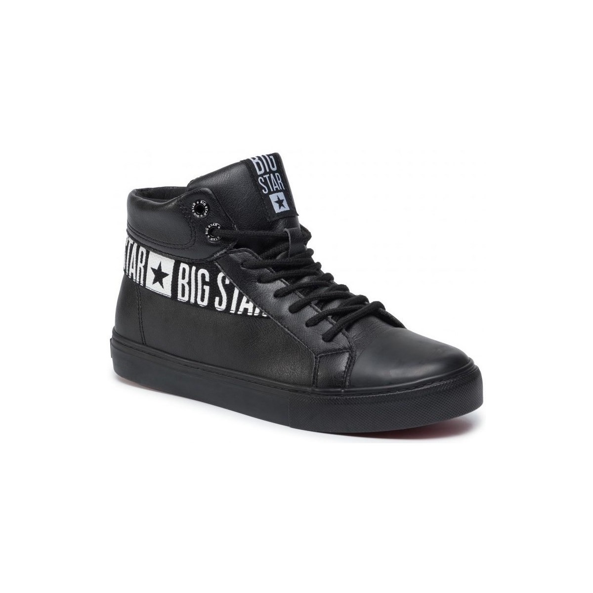 Cipők Férfi Magas szárú edzőcipők Big Star EE174339 Fekete 