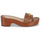 Cipők Női Papucsok Lauren Ralph Lauren ROXANNE-SANDALS-FLAT SANDAL Konyak