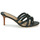 Cipők Női Papucsok Lauren Ralph Lauren LILIANA-SANDALS-HEEL SANDAL Fekete 