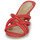 Cipők Női Papucsok Lauren Ralph Lauren LILIANA-SANDALS-HEEL SANDAL Piros