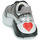 Cipők Női Rövid szárú edzőcipők Love Moschino SUPERHEART Fekete  / Fehér / Ezüst