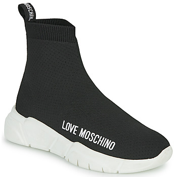 Cipők Női Magas szárú edzőcipők Love Moschino LOVE MOSCHINO SOCKS Fekete 