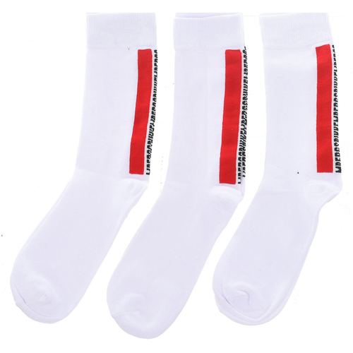 Fehérnemű Férfi High socks Bikkembergs BF009-WHITE-RED Sokszínű