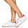 Cipők Női Rövid szárú edzőcipők Polo Ralph Lauren POLO CRT PP-SNEAKERS-LOW TOP LACE Fehér / Rózsaszín