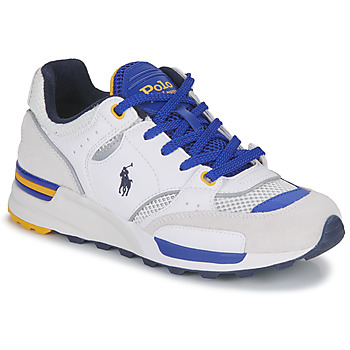 Cipők Rövid szárú edzőcipők Polo Ralph Lauren TRACKSTR 200-SNEAKERS-LOW TOP LACE Fehér / Kék / Citromsárga