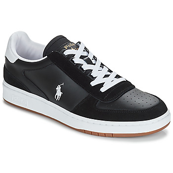 Cipők Rövid szárú edzőcipők Polo Ralph Lauren POLO CRT PP-SNEAKERS-ATHLETIC SHOE Fekete  / Fehér