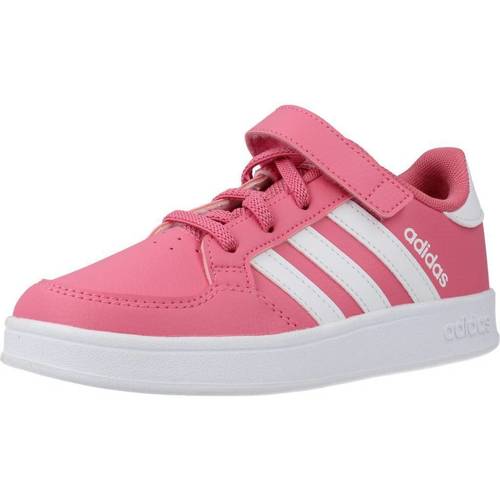 Cipők Lány Rövid szárú edzőcipők adidas Originals BREAKNET EL C Rózsaszín