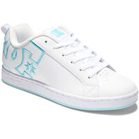 Cipők Női Divat edzőcipők DC Shoes Court graffik 300678 WHITE/WHITE/BLUE (XWWB) Fehér