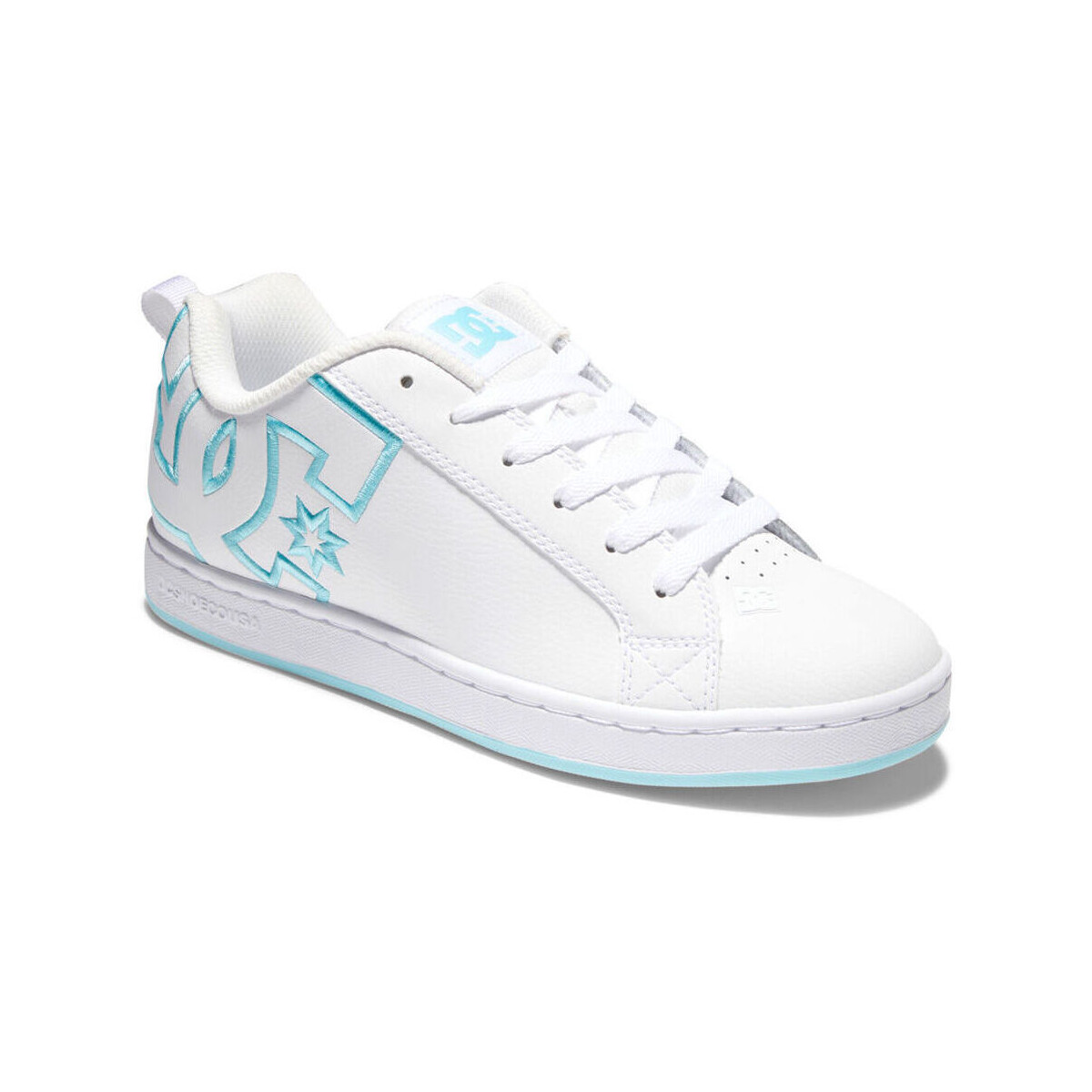 Cipők Női Divat edzőcipők DC Shoes Court graffik 300678 WHITE/WHITE/BLUE (XWWB) Fehér