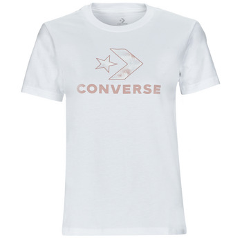 Ruhák Női Rövid ujjú pólók Converse FLORAL STAR CHEVRON Fehér