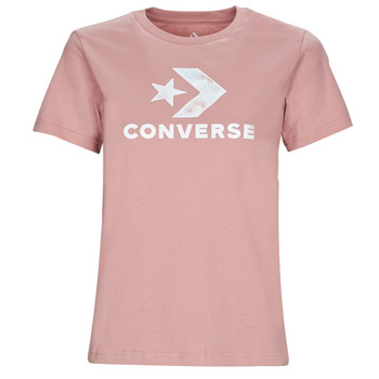 Ruhák Női Rövid ujjú pólók Converse FLORAL STAR CHEVRON Rózsaszín