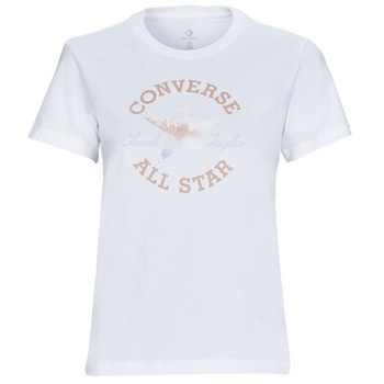 Ruhák Női Rövid ujjú pólók Converse FLORAL CHUCK TAYLOR ALL STAR PATCH Fehér