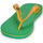 Cipők Férfi Lábujjközös papucsok Ipanema IPANEMA CLASSICA BRASIL II AD Zöld / Citromsárga