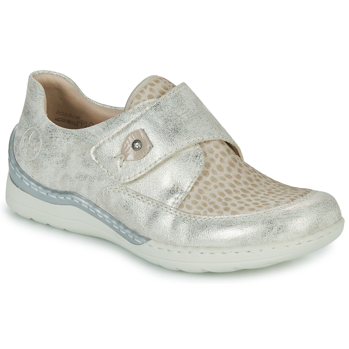 Cipők Női Rövid szárú edzőcipők Rieker 48951-90 Szürke