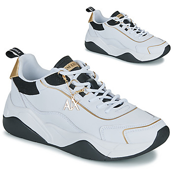 Cipők Női Rövid szárú edzőcipők Armani Exchange XV580-XDX104 Fehér / Fekete 