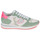 Cipők Női Rövid szárú edzőcipők Philippe Model TRPX LOW WOMAN Zöld / Rózsaszín / Fluoreszkáló