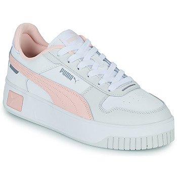 Cipők Női Rövid szárú edzőcipők Puma CARINA Fehér / Rózsaszín