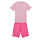 Ruhák Lány Együttes Adidas Sportswear LK BL CO T SET Rózsaszín / Tiszta