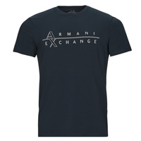 Ruhák Férfi Rövid ujjú pólók Armani Exchange 3RZTBR Tengerész
