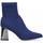 Cipők Női Bokacsizmák Ideal Shoes 68237 Kék