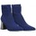 Cipők Női Bokacsizmák Ideal Shoes 68237 Kék
