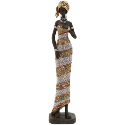 Otthon Szobrok / figurák Signes Grimalt Afrikai Nő Ábra Arany