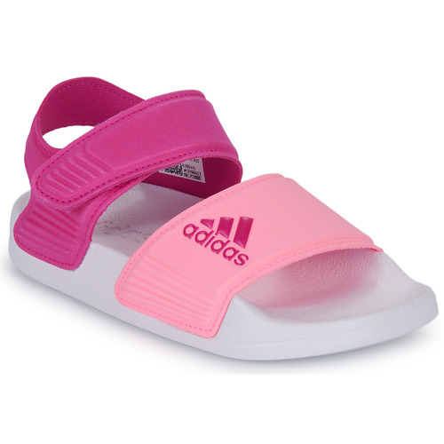 Cipők Női Szandálok / Saruk Adidas Sportswear ADILETTE SANDAL K Rózsaszín / Fehér