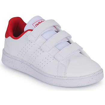 Cipők Gyerek Rövid szárú edzőcipők Adidas Sportswear ADVANTAGE CF C Fehér / Piros