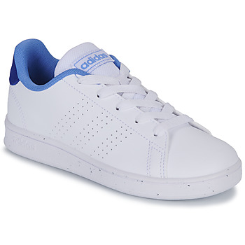 Cipők Gyerek Rövid szárú edzőcipők Adidas Sportswear ADVANTAGE K Fehér / Kék