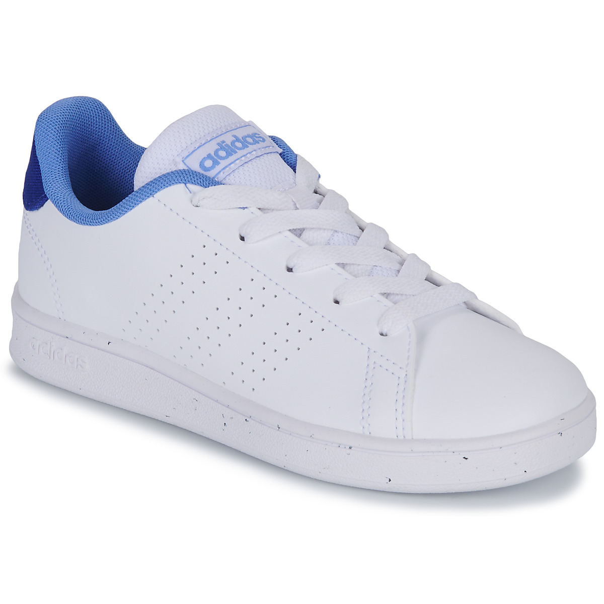 Cipők Fiú Rövid szárú edzőcipők Adidas Sportswear ADVANTAGE K Fehér / Kék