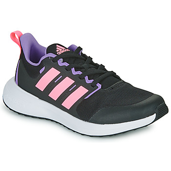 Cipők Lány Rövid szárú edzőcipők Adidas Sportswear FortaRun 2.0 K Fekete  / Rózsaszín