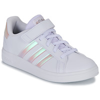 Cipők Lány Rövid szárú edzőcipők Adidas Sportswear GRAND COURT 2.0 EL Fehér / Ezüst