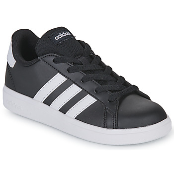 Cipők Gyerek Rövid szárú edzőcipők Adidas Sportswear GRAND COURT 2.0 K Fekete  / Fehér