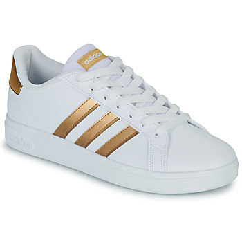 Cipők Gyerek Rövid szárú edzőcipők Adidas Sportswear GRAND COURT 2.0 K Fehér / Arany