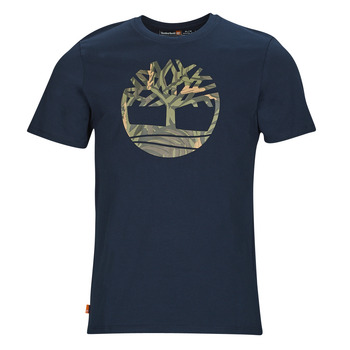 Ruhák Férfi Rövid ujjú pólók Timberland SS Tree Logo Seasonal Camo Tee Tengerész