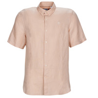 Ruhák Férfi Rövid ujjú ingek Timberland SS Mill River Linen Shirt Slim Rózsaszín